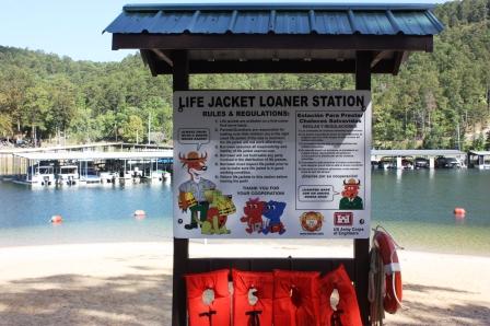 Lifejacket Loaner Station at Spillway Day Use